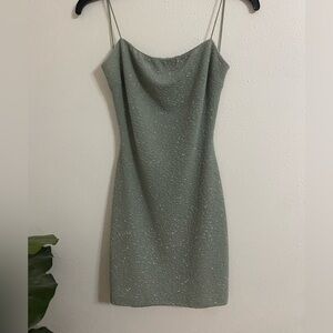 Windsor teal glitter dress